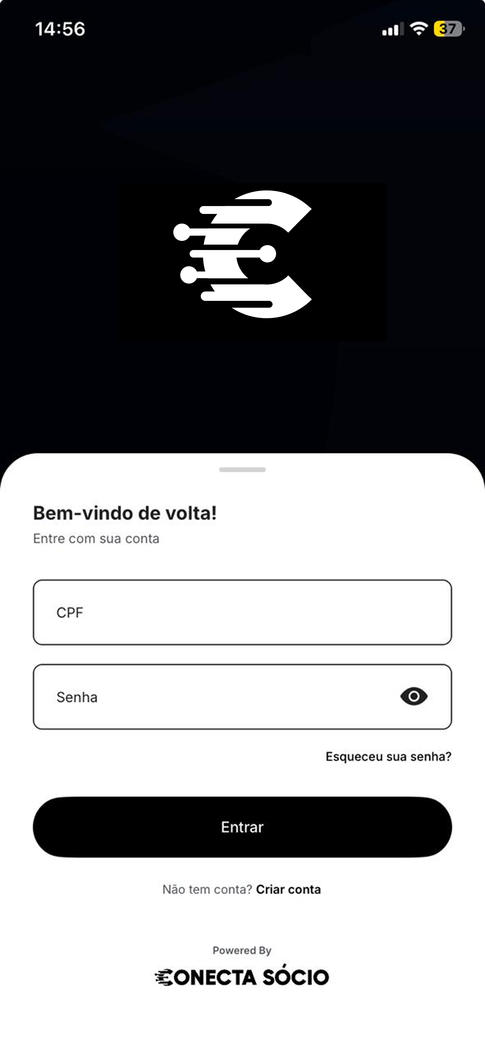 Tela do app